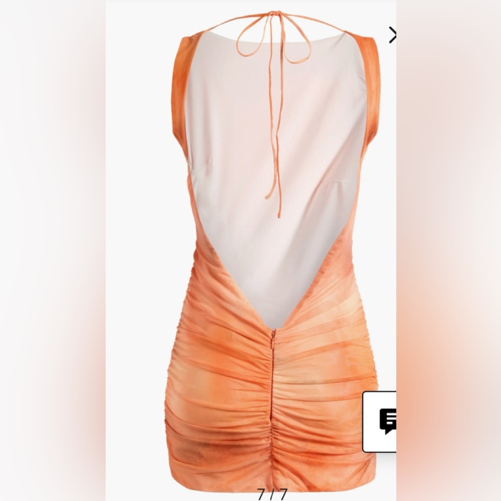 Mistress Rocks Ruffle Side Drape Mesh Minidress StretchSize Large Tall - Picture 2 of 10